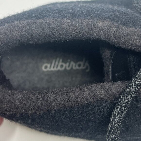 Allbirds Wool Runner Up Mizzles shoes men's 12 navy grey wool high top sneakers - Picture 5 of 8